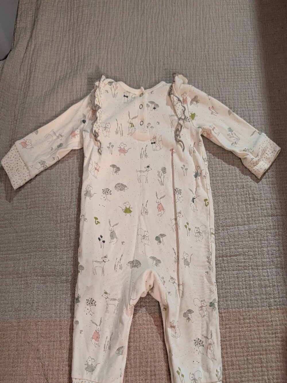 Pehr Ruffled Romper - Magical Forest, 6-12 months